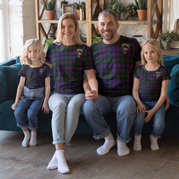 MacDonald Tartan T-Shirt with Family Crest