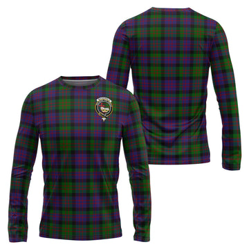 MacDonald (McDonald) Tartan Long Sleeve T-Shirt with Family Crest