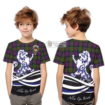 MacDonald (McDonald) Tartan Kid T-Shirt with Alba Gu Brath Regal Lion Emblem Youth XL Size14 - Tartanvibesclothing Shop