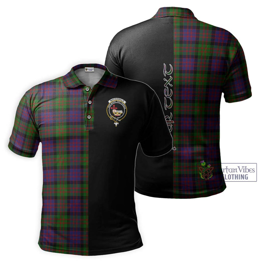 MacDonald (McDonald) Tartan Polo Shirt with Family Crest and Half Of Me Style Kid - Tartanvibesclothing Shop