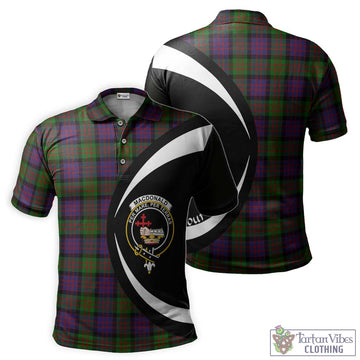 MacDonald (McDonald) Tartan Men's Polo Shirt with Family Crest Circle Style Kid - Tartan Vibes Clothing