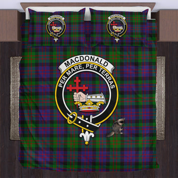 MacDonald Tartan Bedding Set with Family Crest