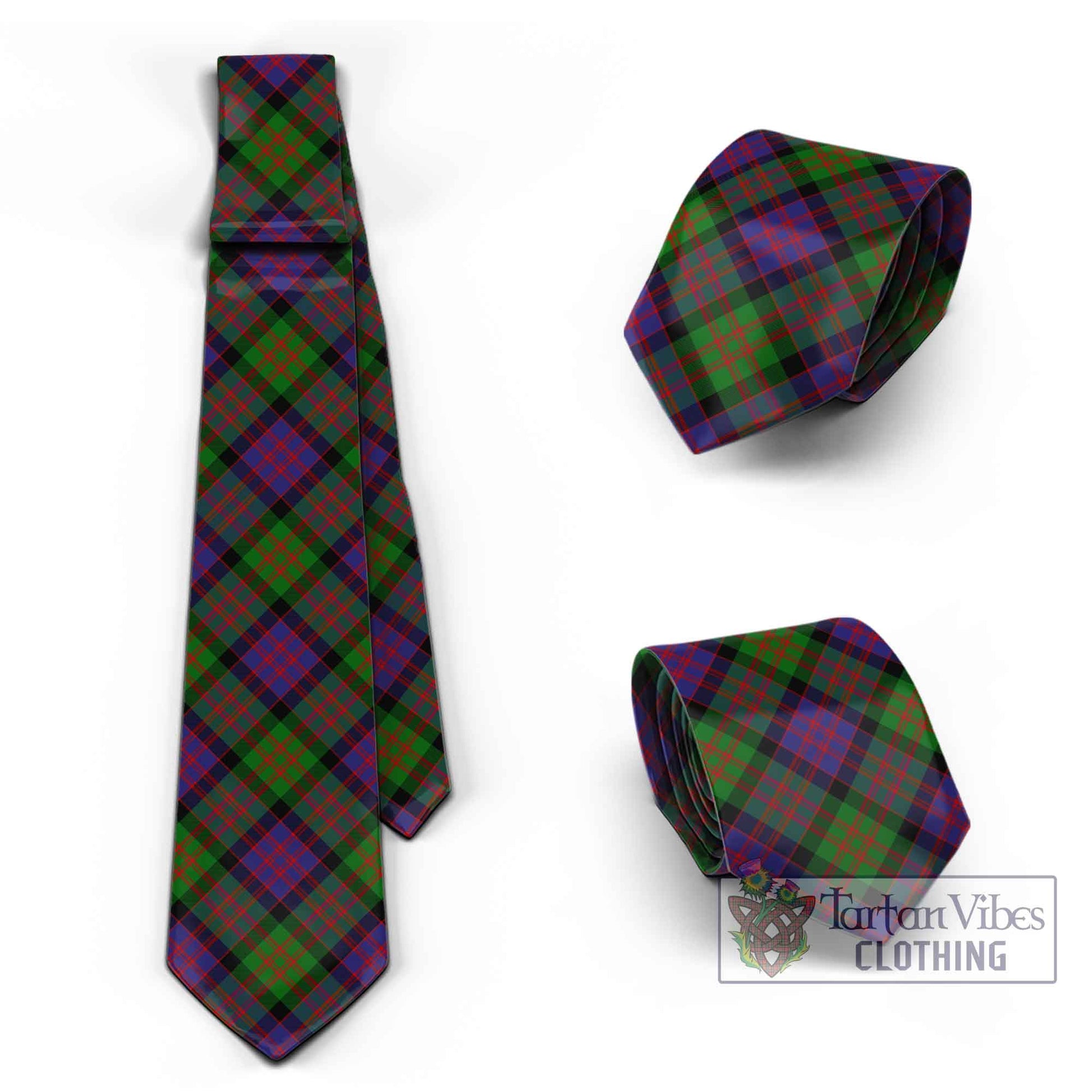 Tartan Vibes Clothing MacDonald Tartan Classic Necktie Cross Style