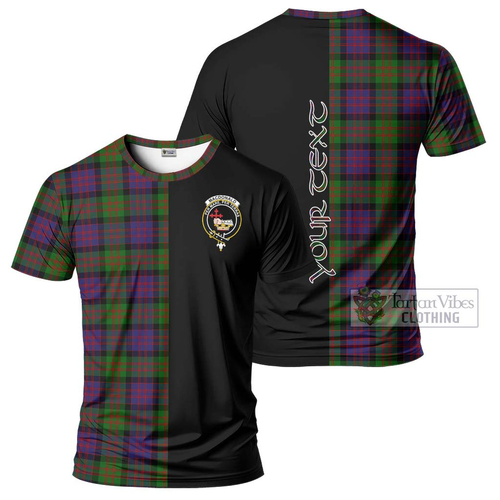 MacDonald (McDonald) Tartan T-Shirt with Family Crest and Half Of Me Style Kid's Shirt - Tartanvibesclothing Shop