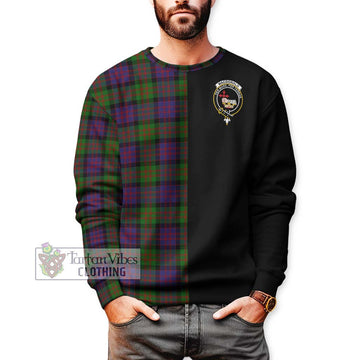 MacDonald (McDonald) Tartan Sweatshirt with Family Crest and Half Of Me Style Unisex - Tartanvibesclothing Shop