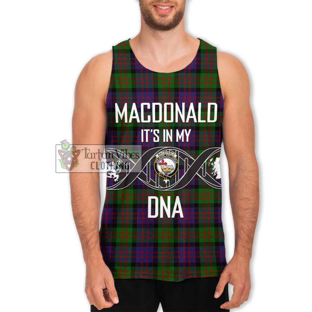 MacDonald (McDonald) Tartan Men's Tank Top with Family Crest DNA In Me Style Men - Tartanvibesclothing Shop