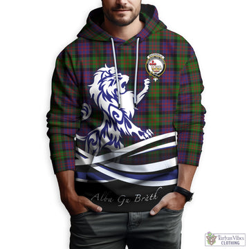 MacDonald (McDonald) Tartan Hoodie with Alba Gu Brath Regal Lion Emblem
