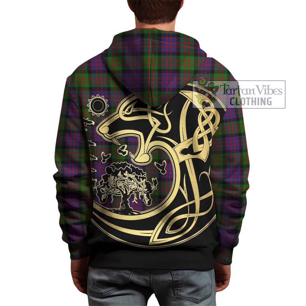MacDonald (McDonald) Tartan Hoodie with Family Crest Celtic Wolf Style - Tartan Vibes Clothing
