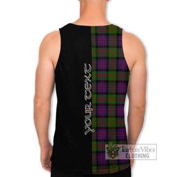 MacDonald (McDonald) Tartan Men's Tank Top with Family Crest and Half Of Me Style - Tartanvibesclothing Shop