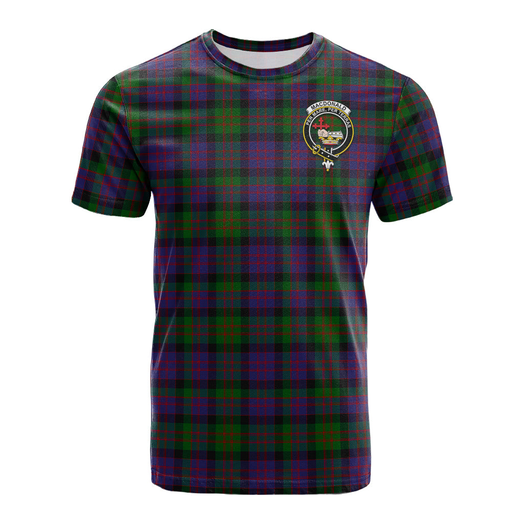 MacDonald (McDonald) Tartan T-Shirt with Family Crest - Tartan Vibes Clothing