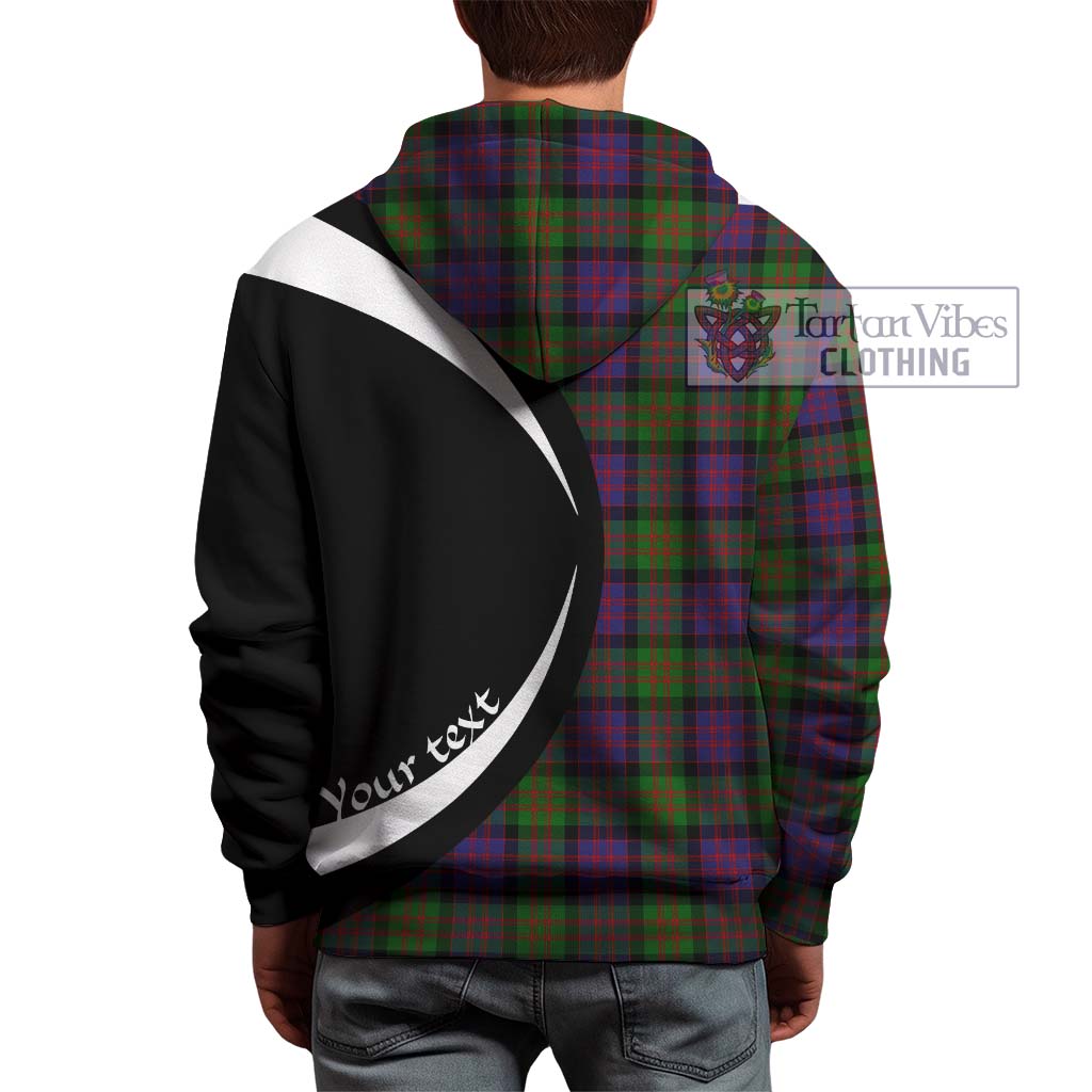 Tartan Vibes Clothing MacDonald Tartan Hoodie with Family Crest Circle Style