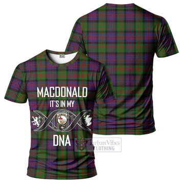 MacDonald (McDonald) Tartan T-Shirt with Family Crest DNA In Me Style - Tartan Vibes Clothing
