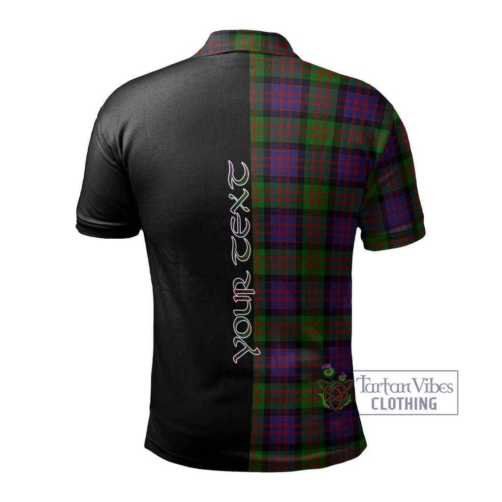 MacDonald (McDonald) Tartan Polo Shirt with Family Crest and Half Of Me Style - Tartanvibesclothing Shop