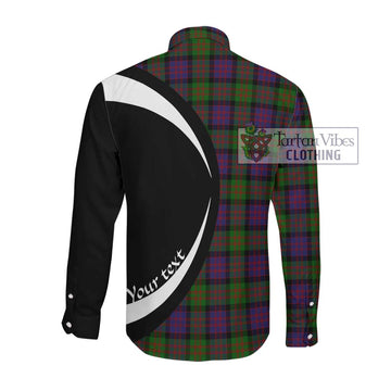 MacDonald (McDonald) Tartan Long Sleeve Button Up with Family Crest Circle Style