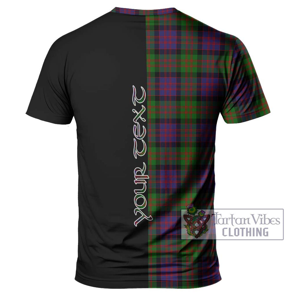 MacDonald (McDonald) Tartan T-Shirt with Family Crest and Half Of Me Style - Tartanvibesclothing Shop