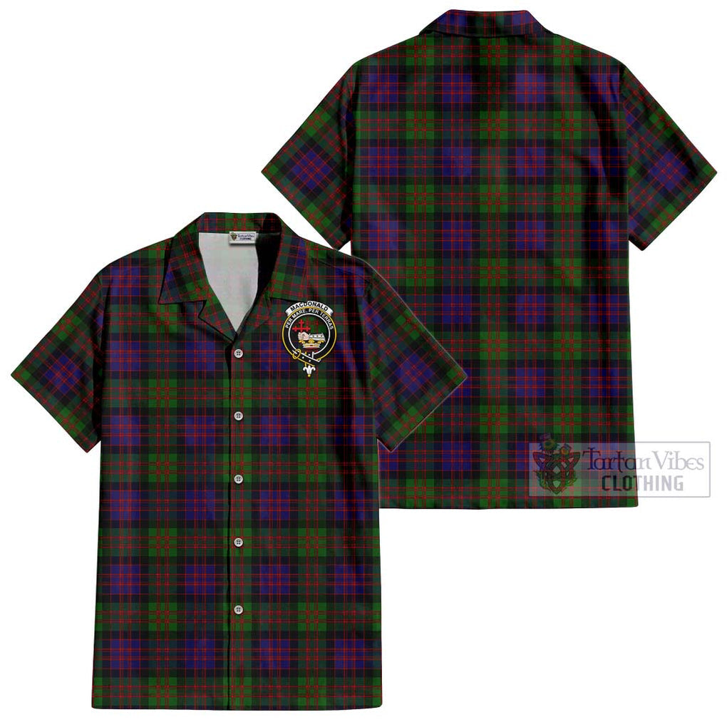 MacDonald (McDonald) Tartan Cotton Hawaiian Shirt with Family Crest Kid - Tartan Vibes Clothing