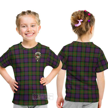 MacDonald (McDonald) Tartan Kid T-Shirt with Family Crest - Tartanvibesclothing Shop