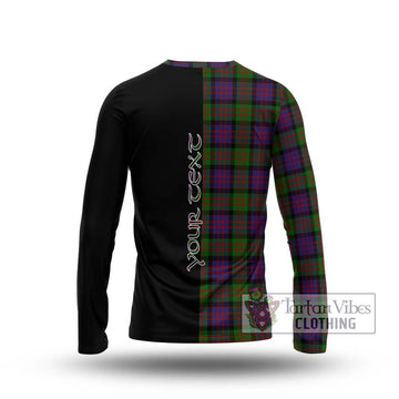 MacDonald (McDonald) Tartan Long Sleeve T-Shirt with Family Crest and Half Of Me Style - Tartanvibesclothing Shop