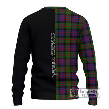 MacDonald (McDonald) Tartan Knitted Sweater with Family Crest and Half Of Me Style - Tartanvibesclothing Shop