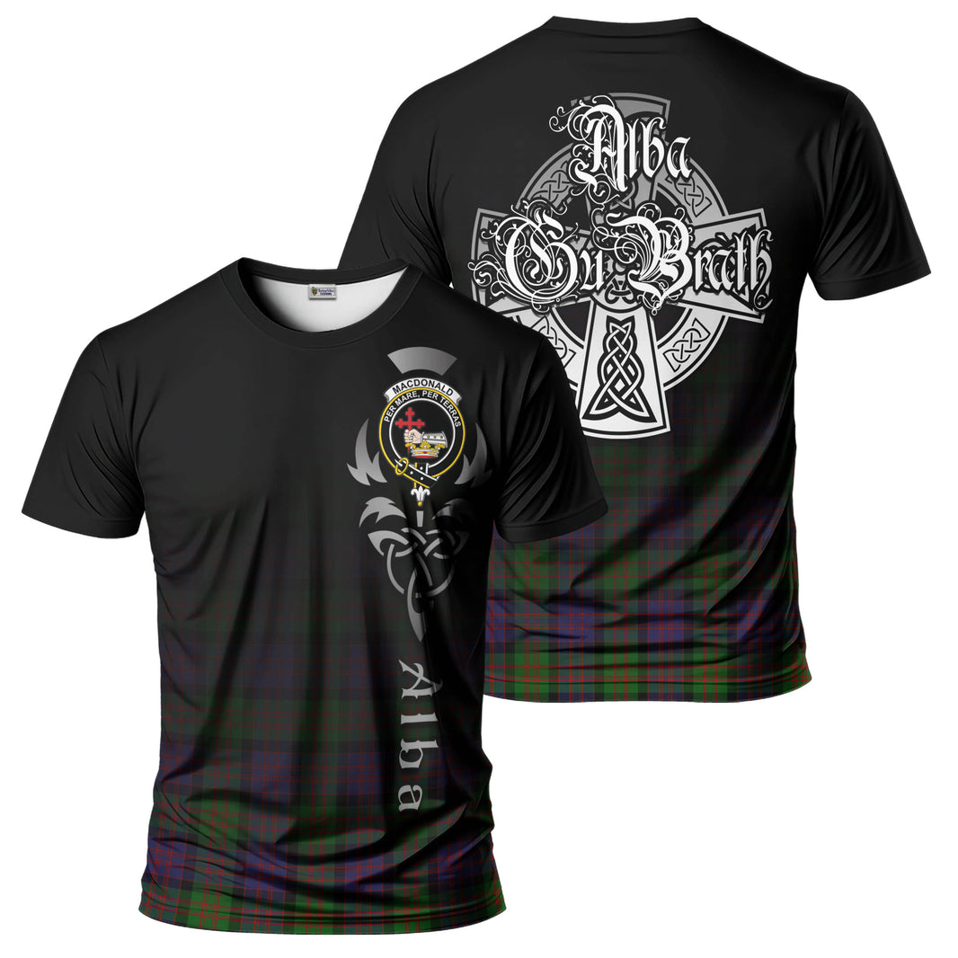 MacDonald of Sleat Tartan T-Shirt Half of Me - Cross Style main image 1