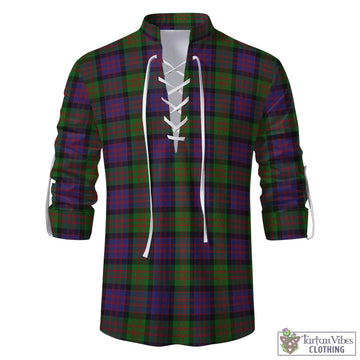 MacDonald Tartan Men's Scottish Traditional Jacobite Ghillie Kilt Shirt