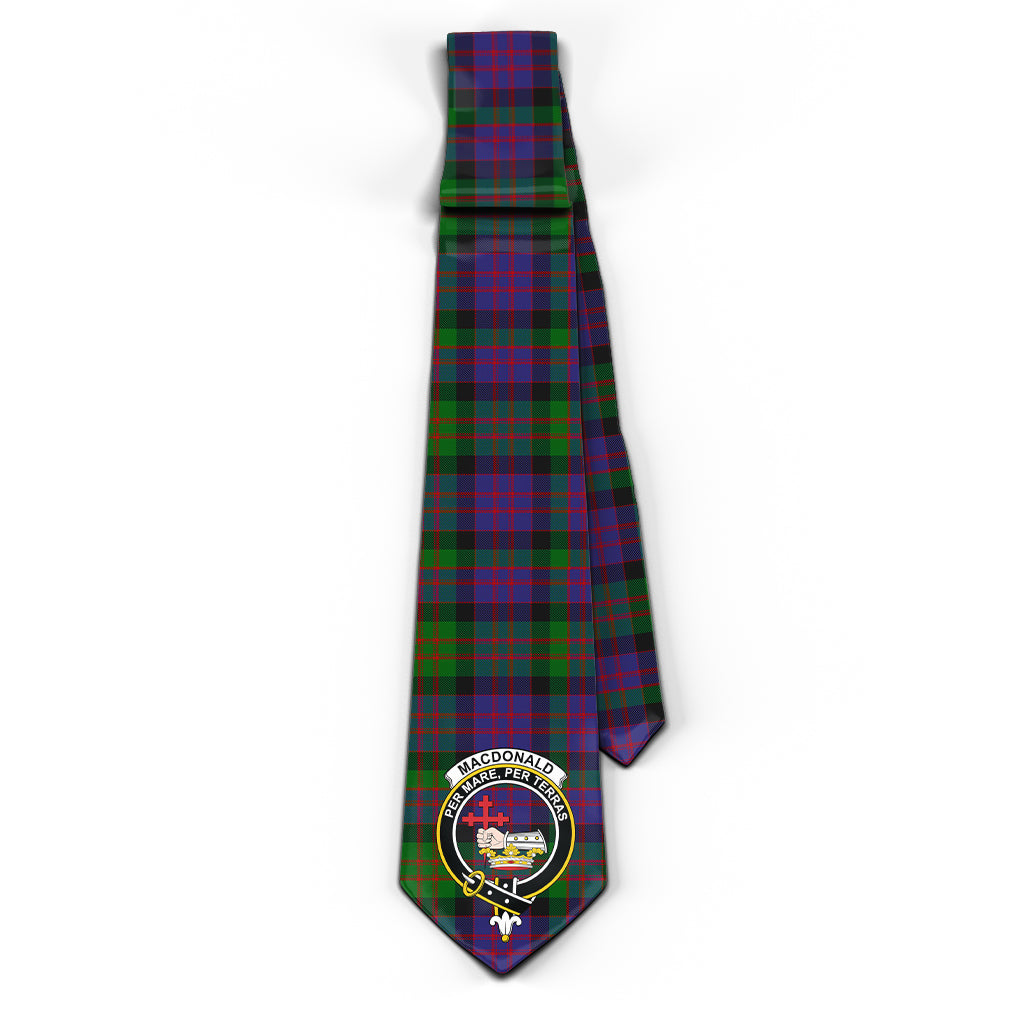 MacDonald (McDonald) Tartan Classic Necktie with Family Crest - Tartan Vibes Clothing