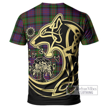 MacDonald (McDonald) Tartan T-Shirt with Family Crest Celtic Wolf Style - Tartan Vibes Clothing