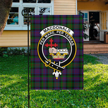 MacDonald (McDonald) Tartan Garden Flag with Family Crest