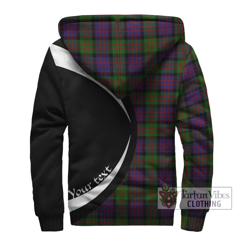 MacDonald (McDonald) Tartan Sherpa Hoodie with Family Crest Circle Style - Tartan Vibes Clothing