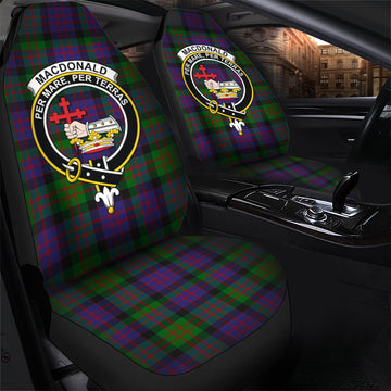 MacDonald Tartan Car Seat Cover with Family Crest - Tartanvibesclothing