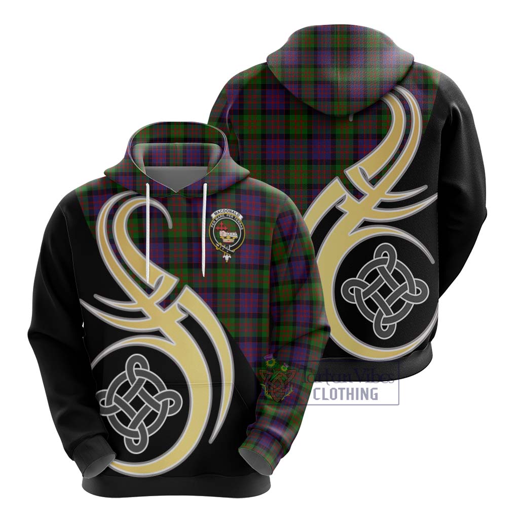 MacDonald (McDonald) Tartan Hoodie with Family Crest and Celtic Symbol Style - Tartan Vibes Clothing
