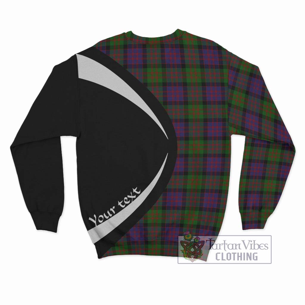 MacDonald (McDonald) Tartan Sweatshirt with Family Crest Circle Style - Tartan Vibes Clothing