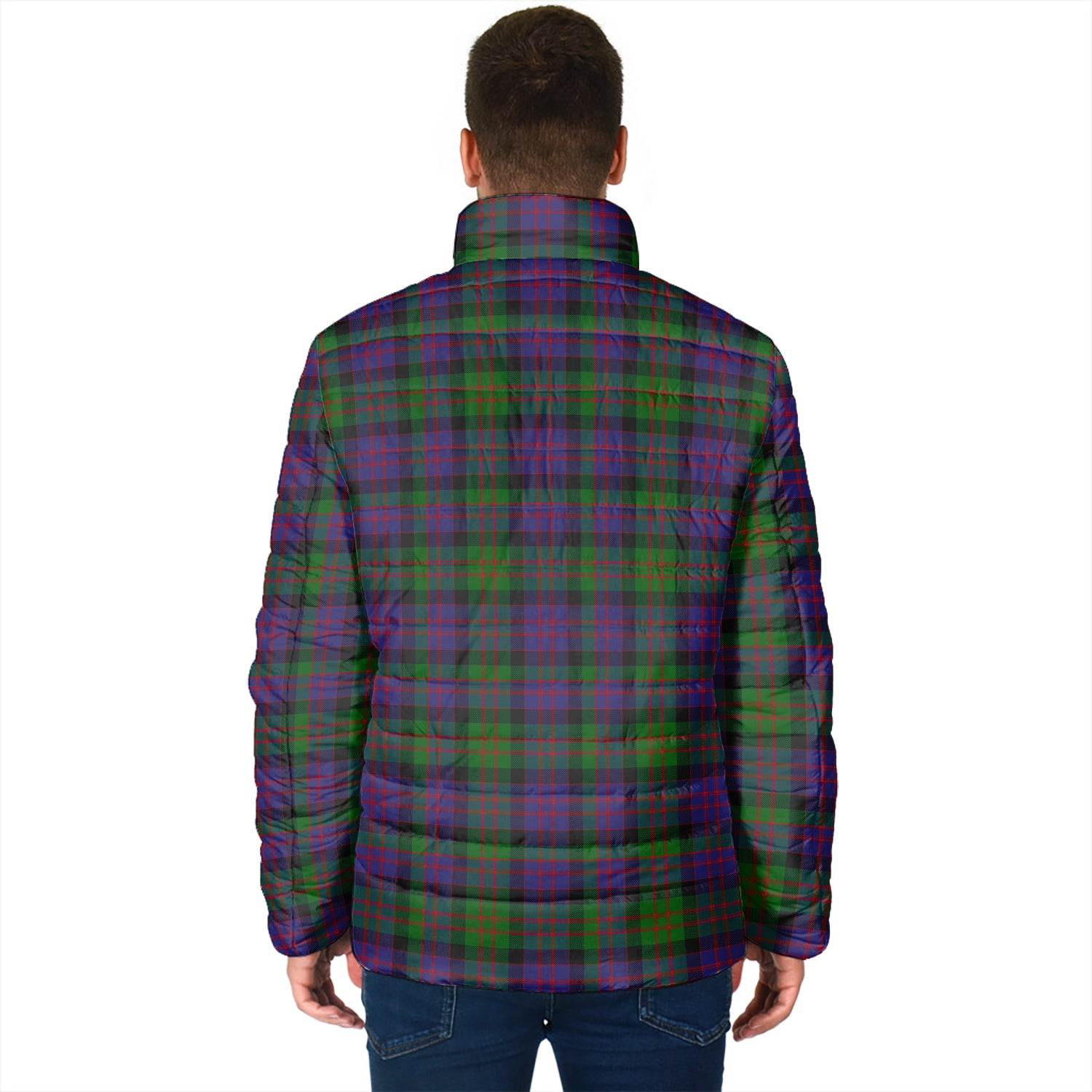 MacDonald (McDonald) Tartan Padded Jacket with Family Crest - Tartan Vibes Clothing