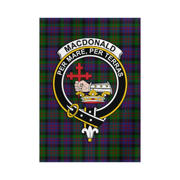MacDonald (McDonald) Tartan Garden Flag with Family Crest