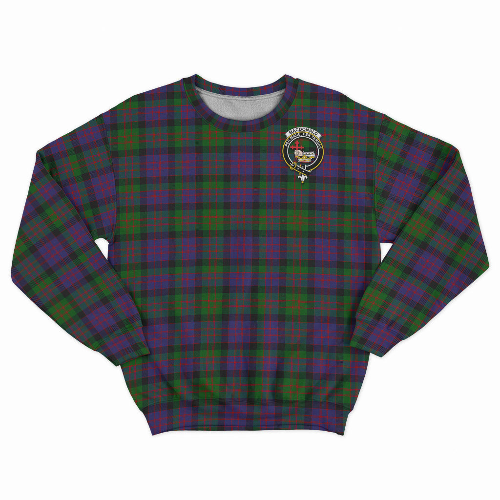 MacDonald (McDonald) Tartan Sweatshirt with Family Crest - Tartan Vibes Clothing