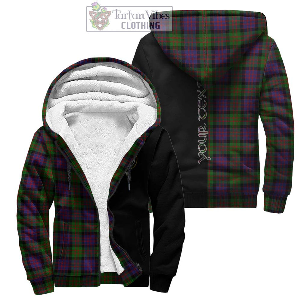 MacDonald (McDonald) Tartan Sherpa Hoodie with Family Crest and Half Of Me Style Unisex - Tartanvibesclothing Shop