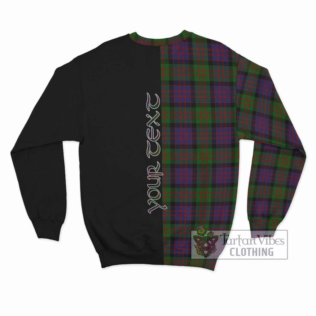 MacDonald (McDonald) Tartan Sweatshirt with Family Crest and Half Of Me Style - Tartanvibesclothing Shop