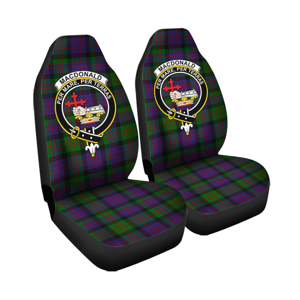 MacDonald Tartan Car Seat Cover with Family Crest - Tartanvibesclothing