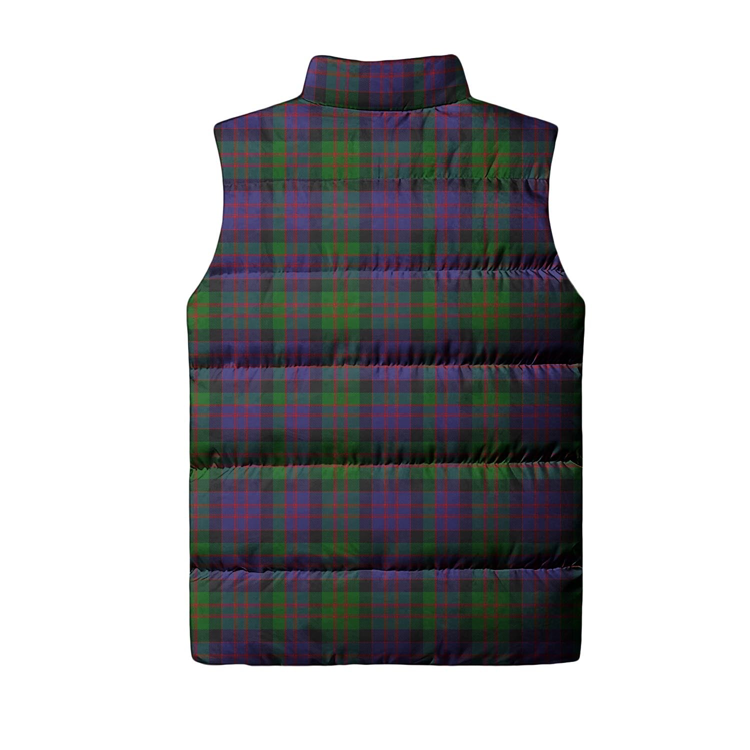MacDonald Tartan Sleeveless Puffer Jacket with Family Crest - Tartanvibesclothing