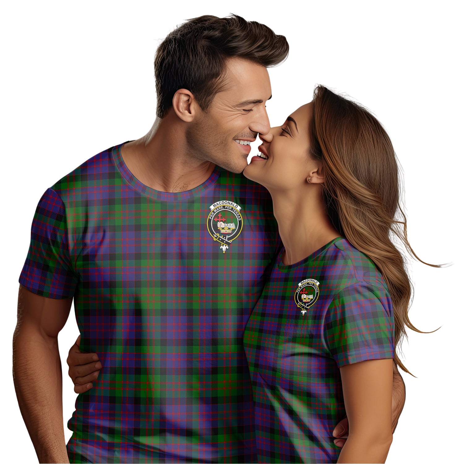 MacDonald (McDonald) Tartan T-Shirt with Family Crest - Tartan Vibes Clothing