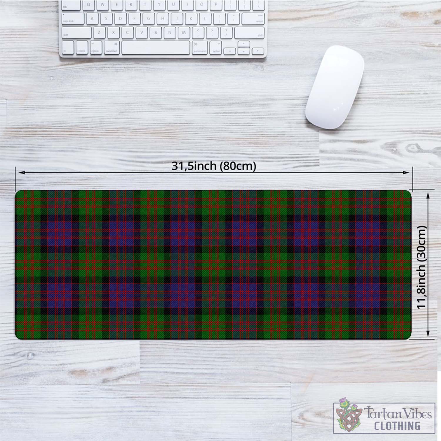 Tartan Vibes Clothing MacDonald Tartan Mouse Pad