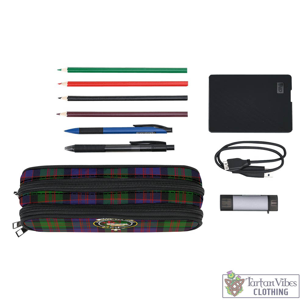 Tartan Vibes Clothing MacDonald Tartan Pen and Pencil Case with Family Crest