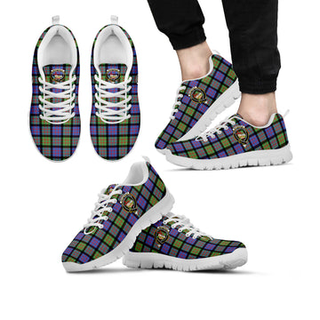 MacDonald Ancient Tartan Sneakers with Family Crest