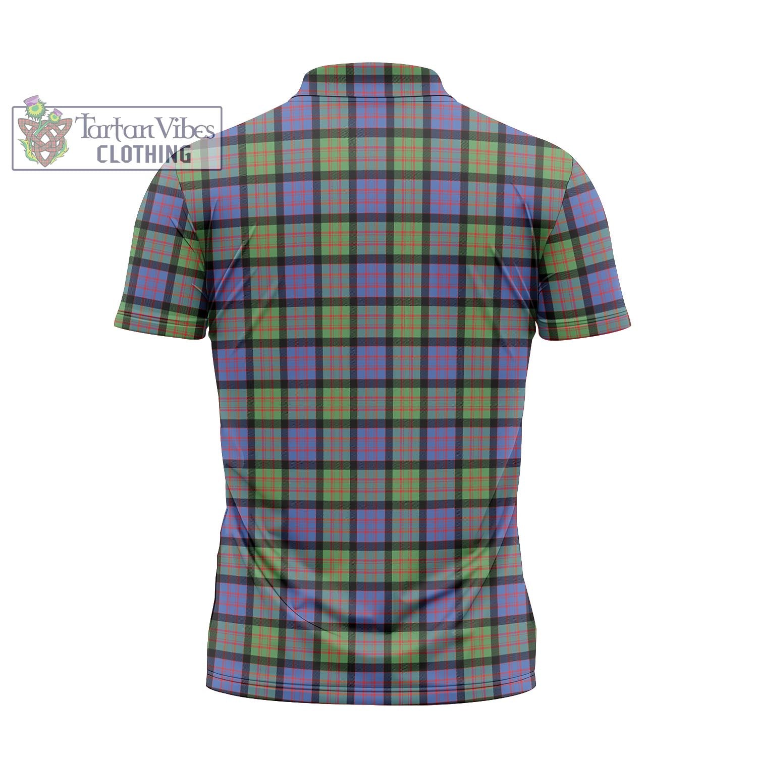 Tartan Vibes Clothing MacDonald Ancient Tartan Zipper Polo Shirt with Family Crest