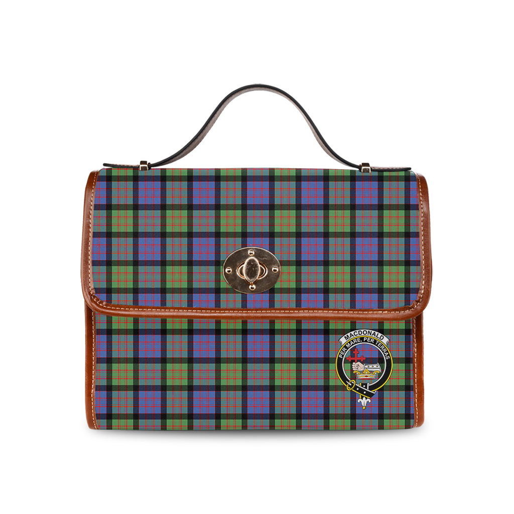 macdonald-ancient-tartan-leather-strap-waterproof-canvas-bag-with-family-crest