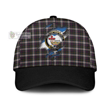 MacDonald Dress Tartan Classic Cap with Family Crest In Me Style