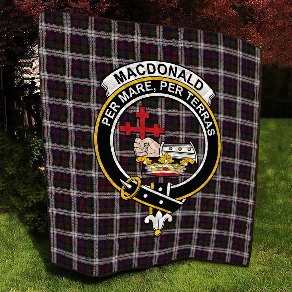 macdonald-dress-tartan-quilt-with-family-crest