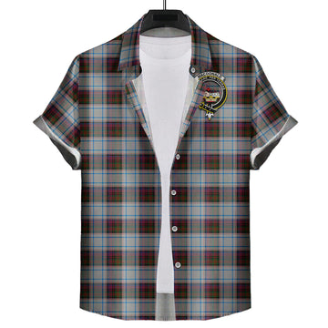 macdonald-dress-ancient-tartan-short-sleeve-button-down-shirt-with-family-crest