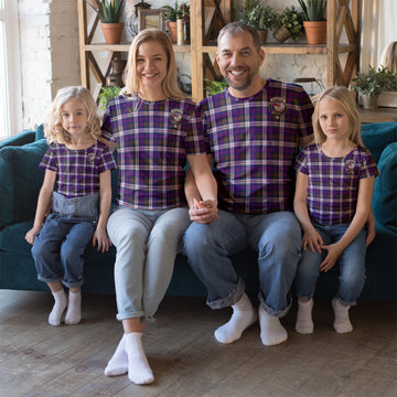 MacDonald Dress Modern Tartan T-Shirt with Family Crest