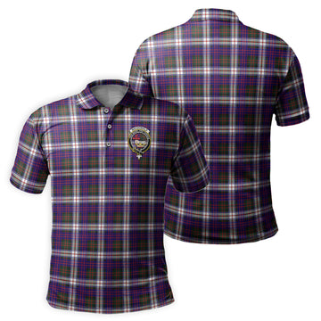 MacDonald Dress Modern Tartan Men's Polo Shirt with Family Crest